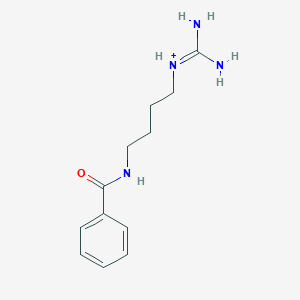 molecular formula C12H19N4O+ B1265097 Benzoylagmatinium 
