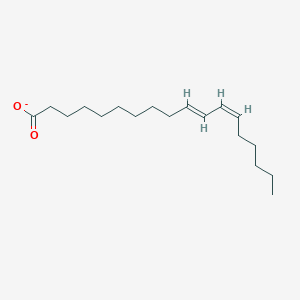 molecular formula C18H31O2- B1265104 (10E,12Z)-十八碳二烯酸酯 