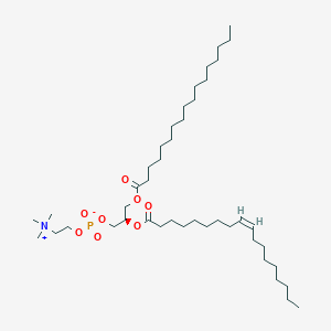 molecular formula C43H84NO8P B1265111 1-庚十七酰基-2-(9Z-十八烯酰基)-sn-甘油-3-磷酸胆碱 