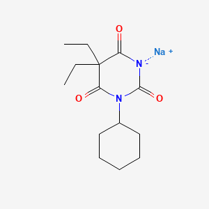 Sodium 1-cyclohexyl-5,5-diethylbarbiturate