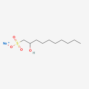 molecular formula C10H21NaO4S B12651121 Sodium 2-hydroxydecanesulphonate CAS No. 20275-70-1