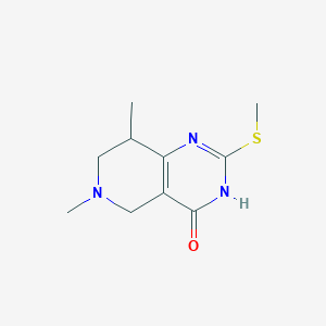 6,8-Dimethyl-2-methylsulfanyl-3,5,7,8-tetrahydropyrido[4,3-d]pyrimidin-4-one