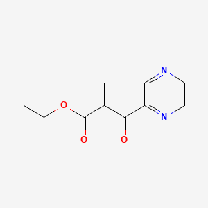 Ethyl alpha-methyl-beta-oxopyrazinepropionate