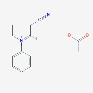 N-(2-Cyanoethyl)-N-ethylanilinium acetate