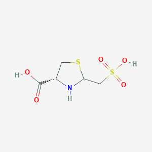 molecular formula C5H9NO5S2 B1265129 2-磺甲基-L-硫代脯氨酸 