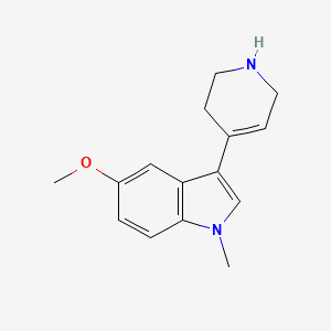 molecular formula C15H18N2O B12651332 5-methoxy-1-methyl-3-(1,2,3,6-tetrahydropyridin-4-yl)-1H-indole 