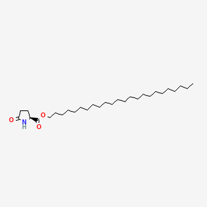 molecular formula C29H55NO3 B12651357 Tetracosyl 5-oxo-L-prolinate CAS No. 37673-40-8