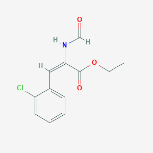 Ethyl 2-formamido (2-chlorophenyl) acrylate