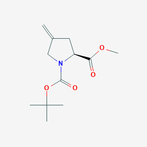 B126514 (S)-1-tert-Butyl 2-methyl 4-methylenepyrrolidine-1,2-dicarboxylate CAS No. 84348-39-0