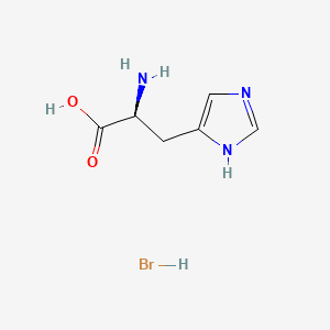 molecular formula C6H10BrN3O2 B12651417 L-Histidine monohydrobromide CAS No. 51783-76-7