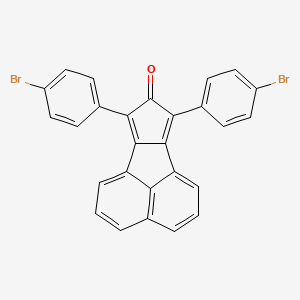 molecular formula C27H14Br2O B1265143 7,9-bis(4-bromophenyl)-8H-cyclopenta[a]acenaphthylen-8-one 
