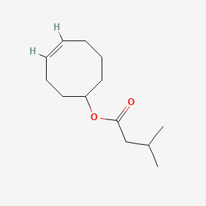 molecular formula C13H22O2 B12651470 4-Cycloocten-1-yl isovalerate CAS No. 93964-70-6