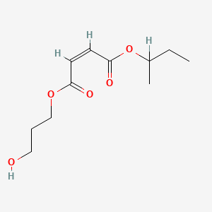 molecular formula C11H18O5 B12651485 2-Hydroxymethylethyl 1-methylpropyl maleate CAS No. 85909-48-4