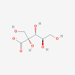 molecular formula C6H11O7- B1265164 2-羧基-D-阿糖醇(1-) 