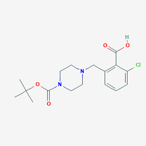 2-((4-(Tert-butoxycarbonyl)piperazin-1-yl)methyl)-6-chlorobenzoic acid