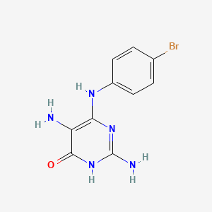 2,5-Diamino-6-[(4-bromophenyl)amino]pyrimidin-4(1h)-one