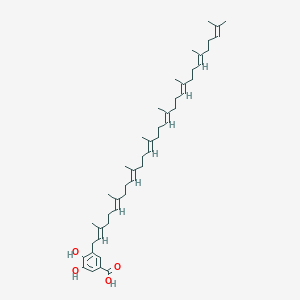 molecular formula C47H70O4 B1265171 3,4-二羟基-5-全反-八异戊烯基苯甲酸 