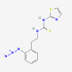 Thiourea, N-(2-(2-azidophenyl)ethyl)-N'-2-thiazolyl-