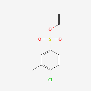 molecular formula C9H9ClO3S B12651732 Vinyl 6-chlorotoluene-3-sulphonate CAS No. 84540-41-0