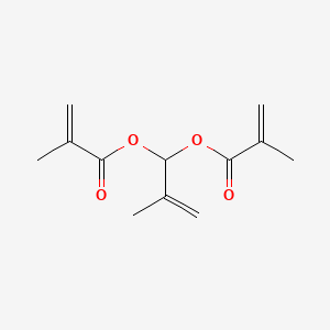 molecular formula C12H16O4 B12651880 2-Methylallylidene bismethacrylate CAS No. 94159-16-7