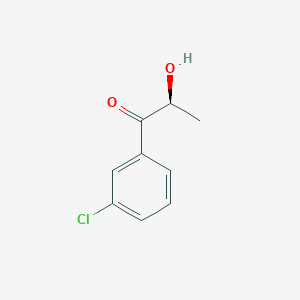 molecular formula C9H9ClO2 B126519 (S)-1-(3-Chlorophenyl)-2-hydroxy-1-propanone CAS No. 287477-53-6