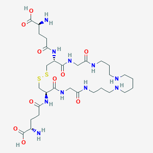molecular formula C30H54N10O10S2 B1265192 Bis(glutathionyl)spermine disulfide 