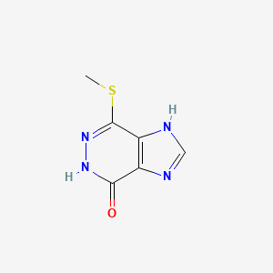 4-(Methylthio)-1H-imidazo(4,5-d)pyridazin-7-ol