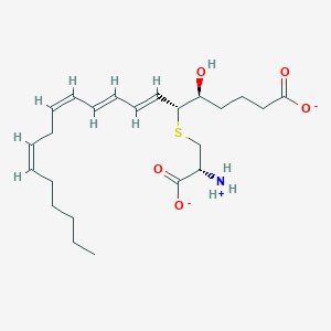 molecular formula C23H36NO5S- B1265207 白三烯 E4(1-) 