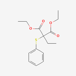 molecular formula C15H20O4S B12652137 Diethyl ethyl(phenylthio)malonate CAS No. 42798-11-8