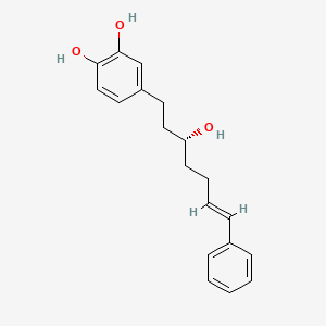 (+)-(3R)-1-(3,4-dihydroxyphenyl)-7-phenyl-(6E)-6-hepten-3-ol