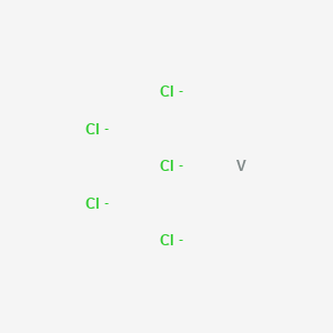 molecular formula Cl5V-5 B12652187 Vanadium;pentachloride CAS No. 11105-12-7