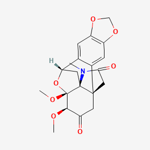 molecular formula C20H21NO7 B1265219 periglaucine C 