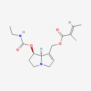 Retronecine, 7-(N-ethylcarbamate) 9-tiglate