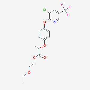 molecular formula C19H19ClF3NO5 B1265265 2-ethoxyethyl (2S)-2-(4-{[3-chloro-5-(trifluoromethyl)pyridin-2-yl]oxy}phenoxy)propanoate 