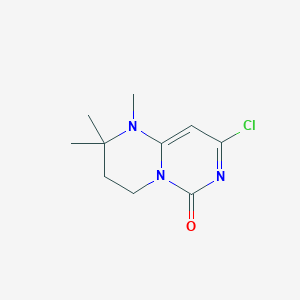 8-chloro-1,2,2-trimethyl-3,4-dihydro-1H-pyrimido[1,6-a]pyrimidin-6(2H)-one