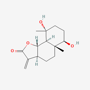 molecular formula C15H22O4 B1265289 1β-羟基大黄素 A 