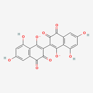 molecular formula C20H8O10-2 B1265291 3,3'-联黄素 2,2'-二醇酯 
