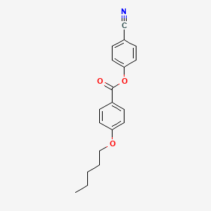 Benzoic acid, 4-(pentyloxy)-, 4-cyanophenyl ester