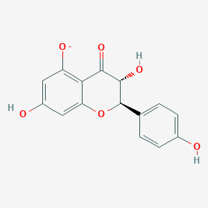 molecular formula C15H11O6- B1265293 (+)-二氢山奈酚 7-氧阴离子 