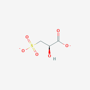 molecular formula C3H4O6S-2 B1265294 (R)-3-sulfolactate 