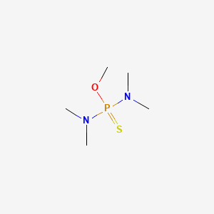 Phosphorodiamidothioic acid, tetramethyl-, O-methyl ester