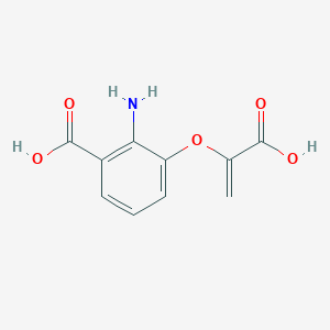 molecular formula C10H9NO5 B1265301 3-(1-Carboxyvinyloxy)anthranilic acid 
