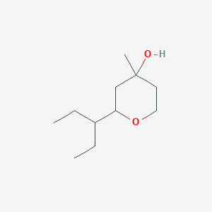 2H-Pyran-4-OL, 2-(1-ethylpropyl)tetrahydro-4-methyl-