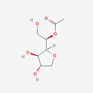 molecular formula C8H14O6 B12653092 Sorbitan, monoacetate CAS No. 93963-96-3