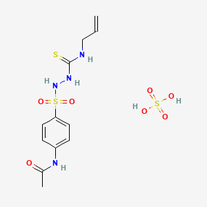 N-[4-[(prop-2-enylcarbamothioylamino)sulfamoyl]phenyl]acetamide;sulfuric acid