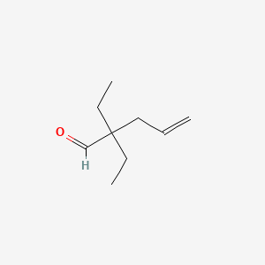 molecular formula C9H16O B12653326 2,2-Diethylpent-4-enal CAS No. 71201-99-5