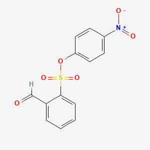 molecular formula C13H9NO6S B12653354 4-Nitrophenyl 2-formylbenzenesulfonate CAS No. 106939-93-9