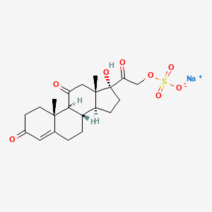 molecular formula C21H27NaO8S B12653425 Sodium cortisone sulfate CAS No. 2681-67-6