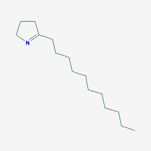 molecular formula C15H29N B12653435 2H-Pyrrole, 3,4-dihydro-5-undecyl- CAS No. 113236-71-8