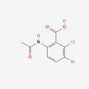 Benzoic acid, 6-(acetylamino)-3-bromo-2-chloro-